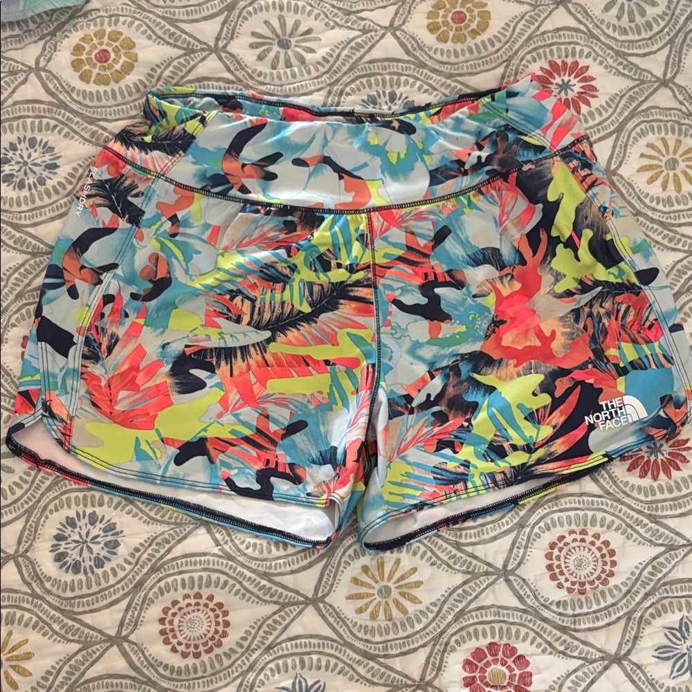 The North Face Girls Vibrant Patterned Athletic Shorts